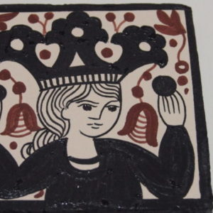 Ceramic tile  Socarrat “The Queen”.
